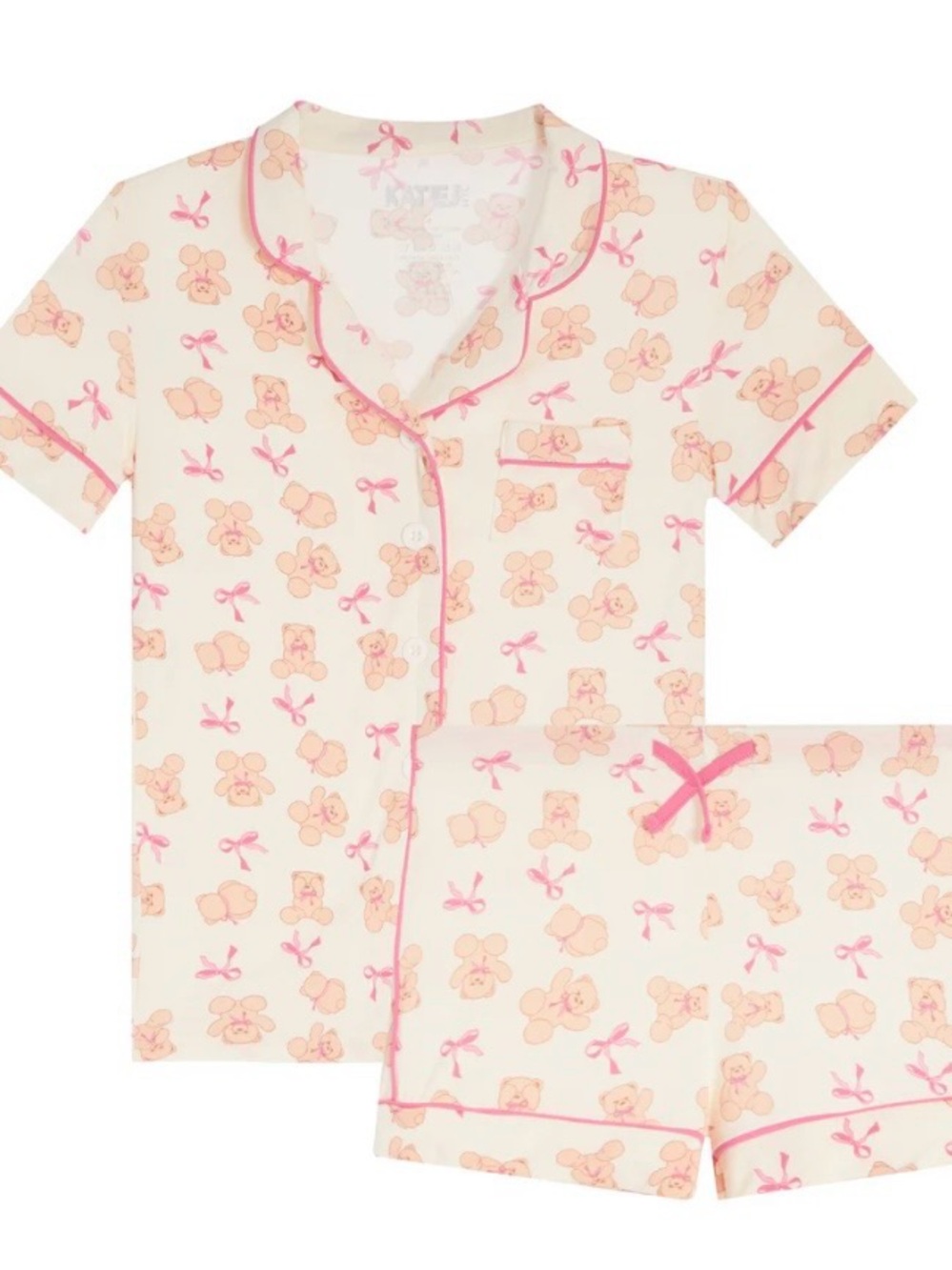 Katie J NYC JUNIOR LYNN PRINTED SHORTS LOUNGE SET - Small